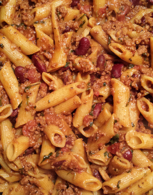 Bengali Bolognese (w/ lamb mince or Quorn mince)